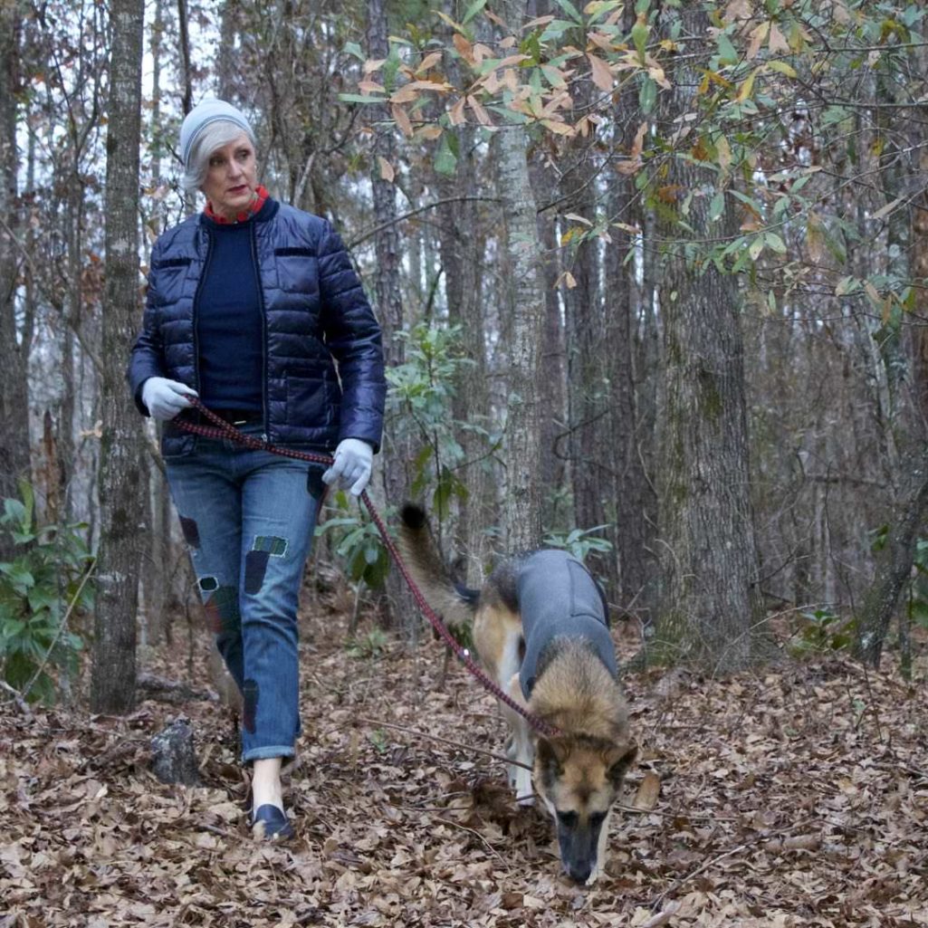 talbots puffer jacket, ralph lauren patchwork denim, j.crew plaid shirt, everlane loafers