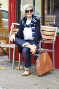 blue jeans and boyfriend sweater