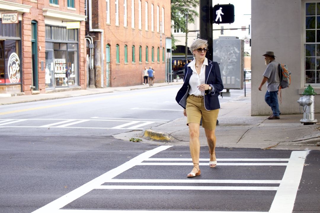 silk button up, j.crew chinos, j.crew school boy blazer