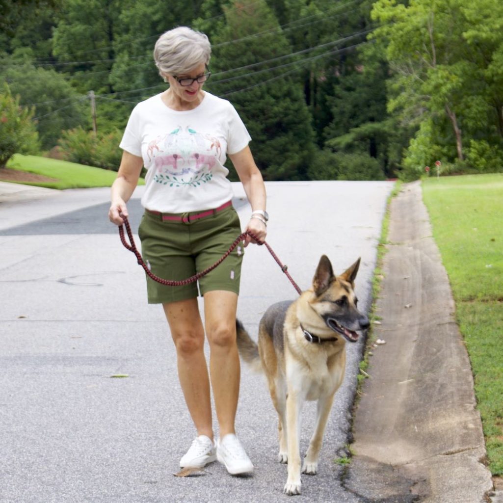 talbots distressed shorts, j.crew graphic tee, tretorn sneakers