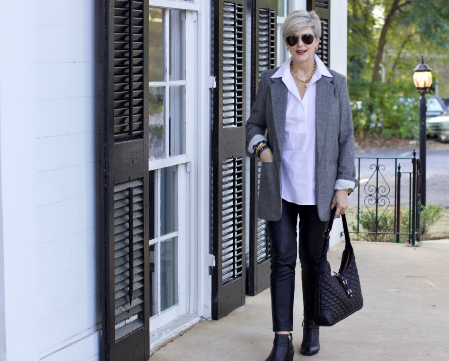 how to wear leggings | Style at a Certain Age