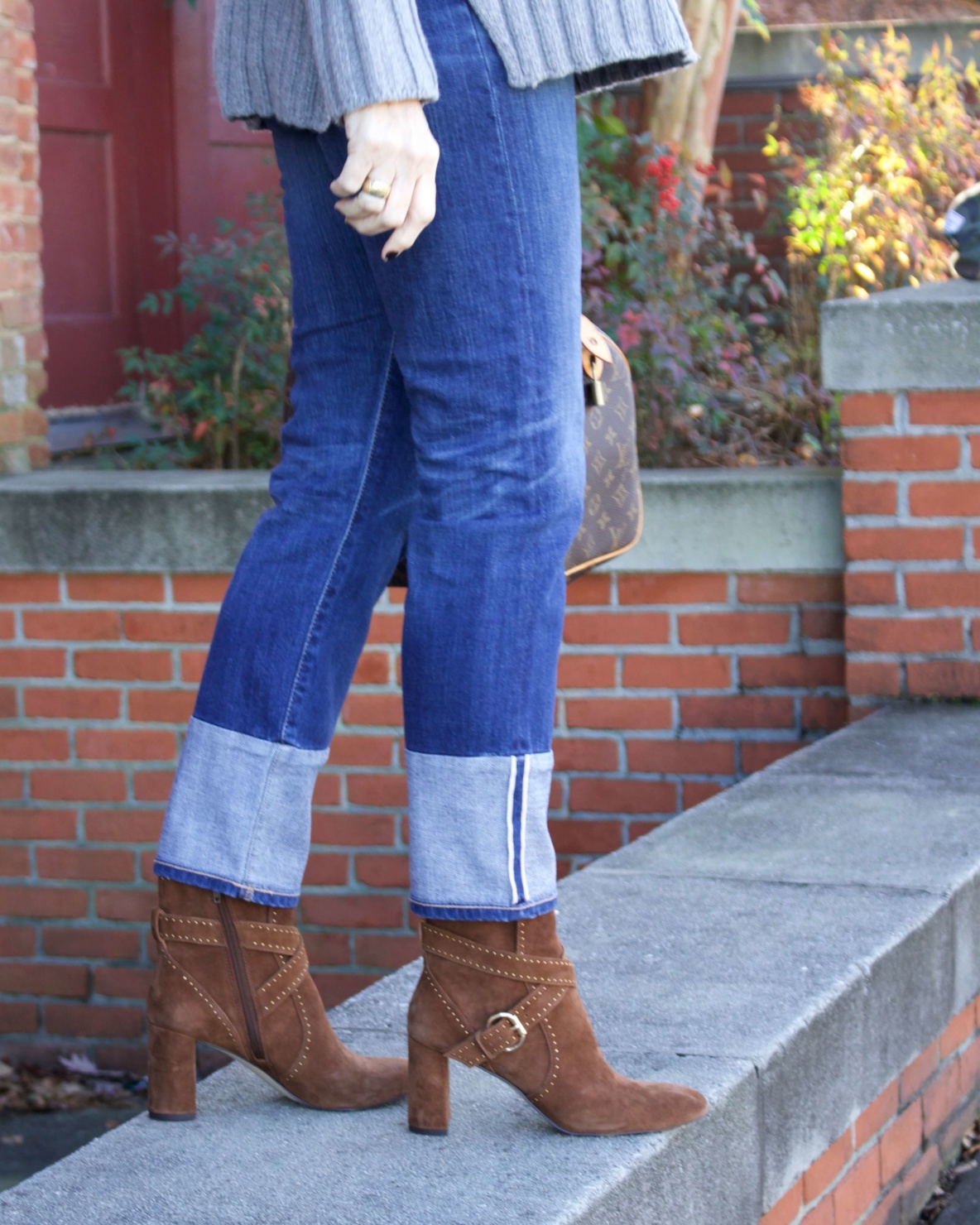 Ann Taylor suede boots.