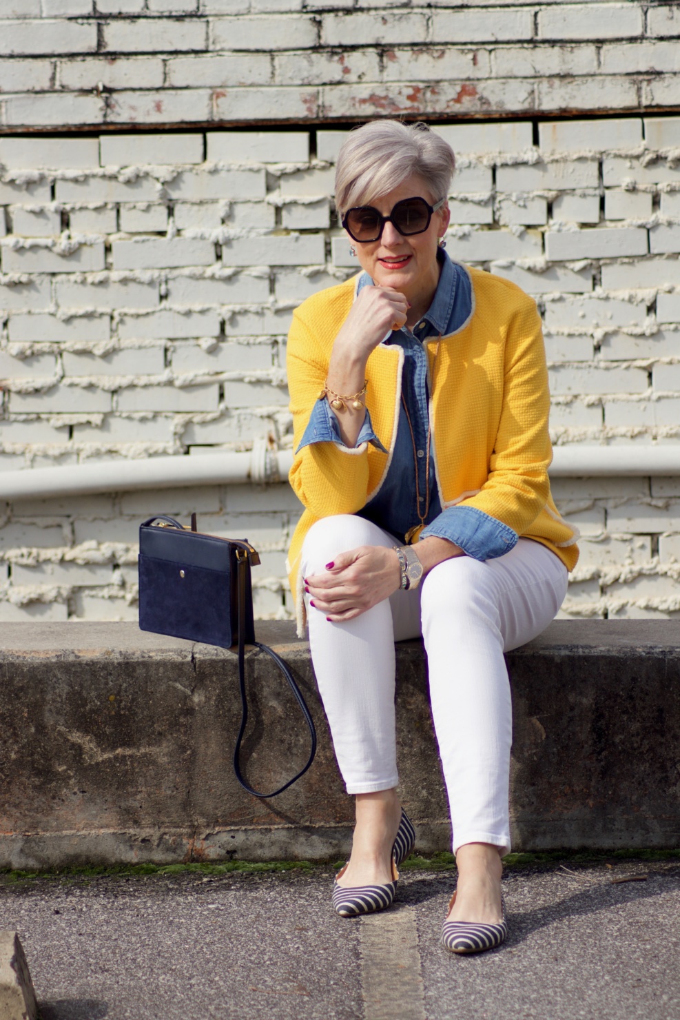 lemon yellow blazer