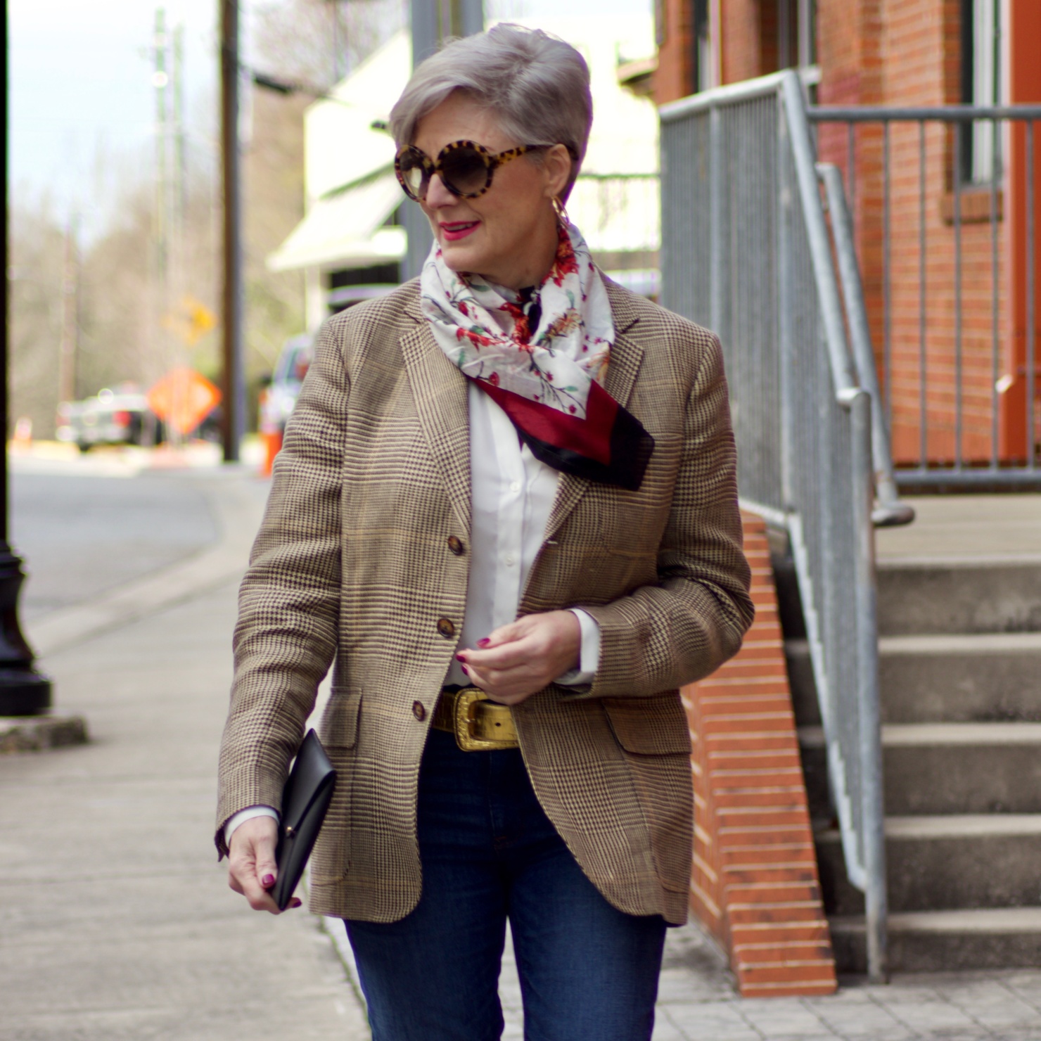 beth from Style at a Certain Age wears items from Rachel Zoe's Spring Box of Style