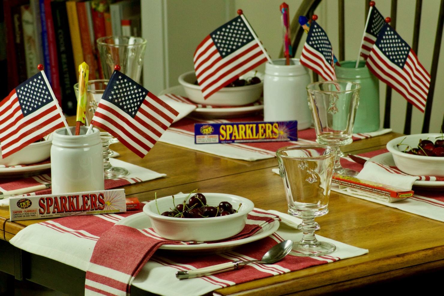 patriotic tablescape