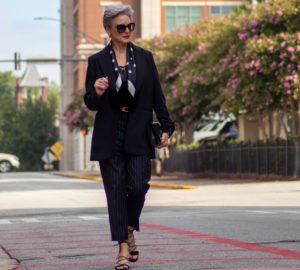 classic black blazer with a twist