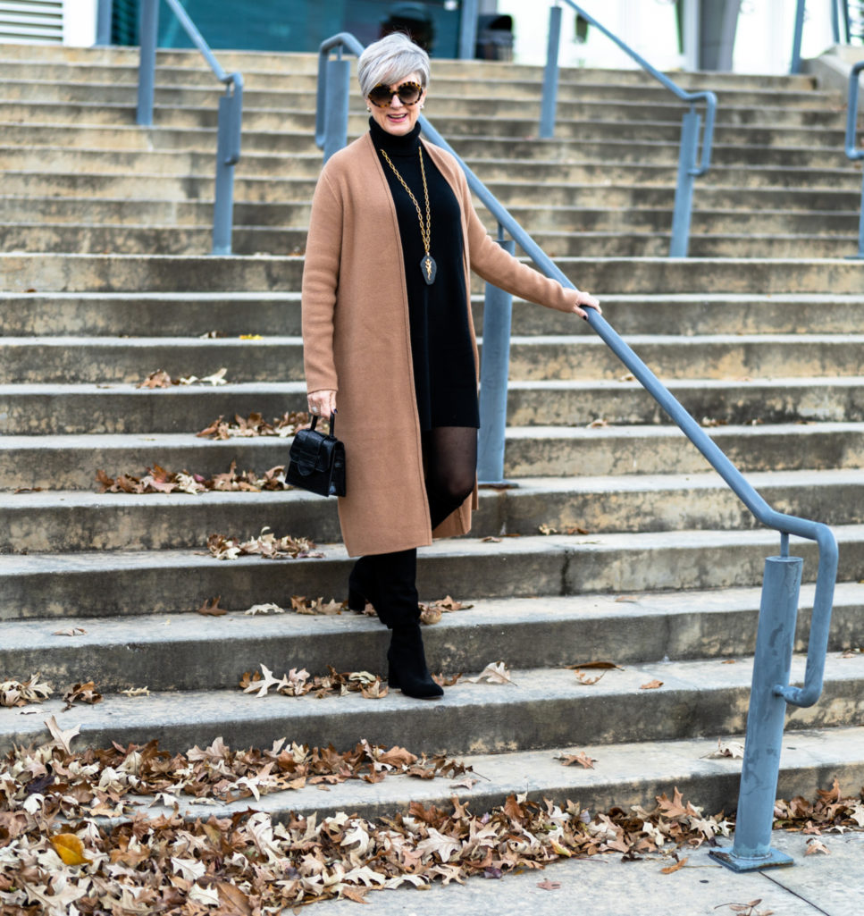 cashmere, cardigans and boots