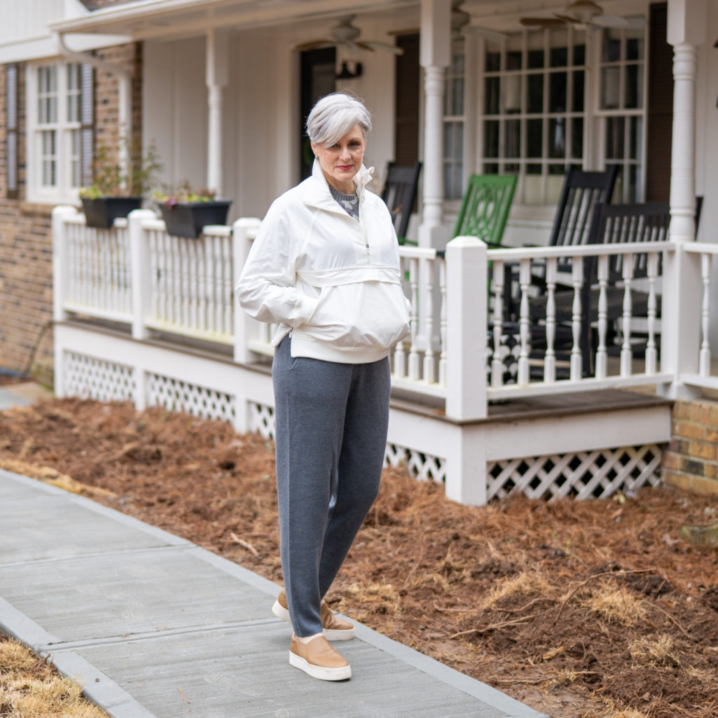 loungewear and a look at my backyard