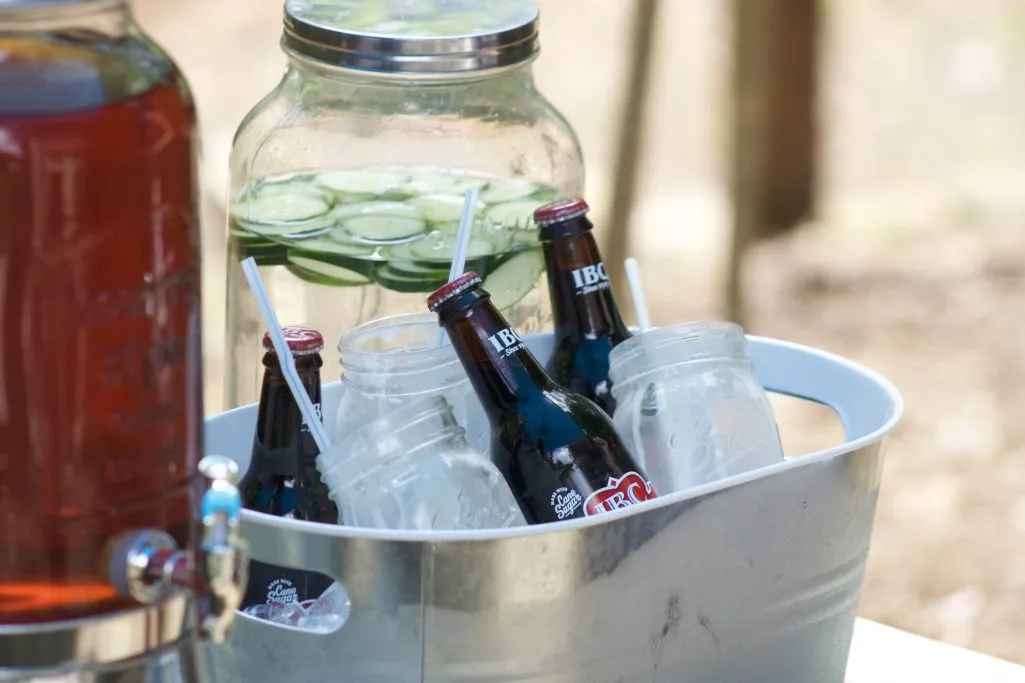 ice filled cups