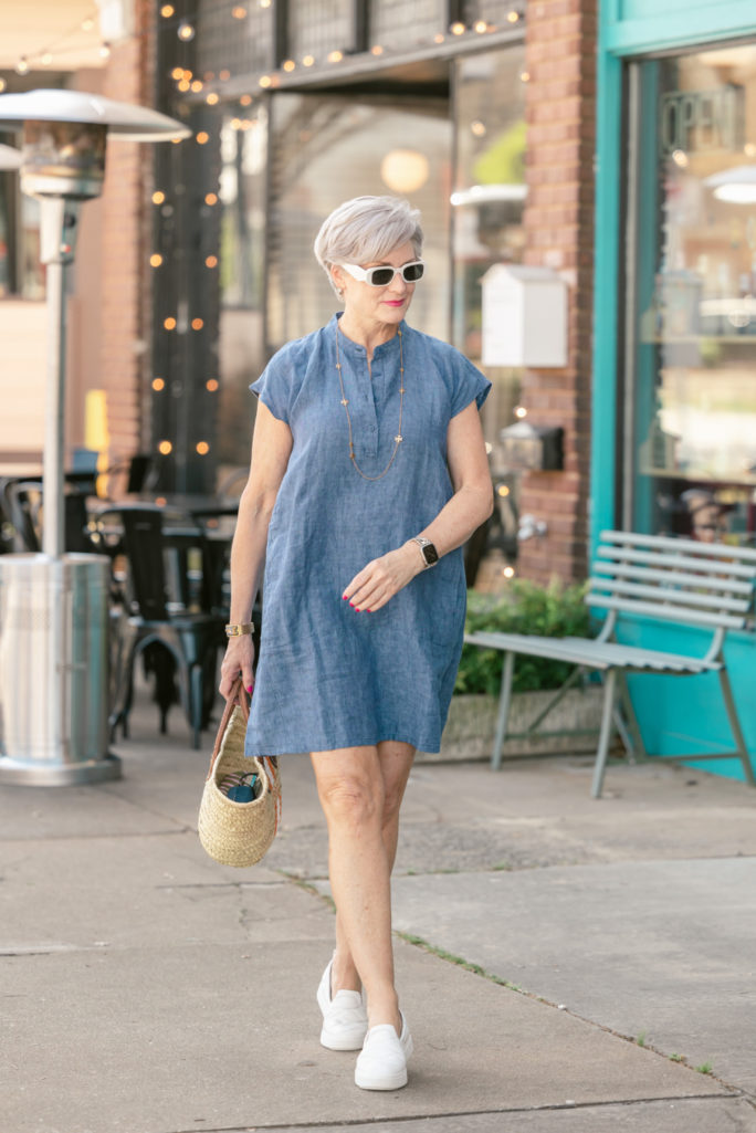 This Eileen Fisher Dress Is Light, Fun, and Fabulous