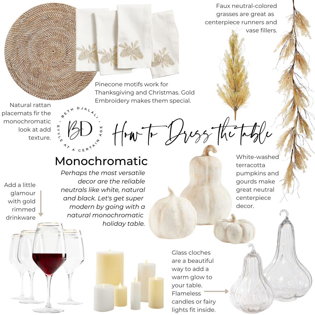 How to Dress the Table - Monochromatic