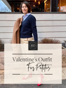 Preppy Valentine’s Day Outfit For Petites