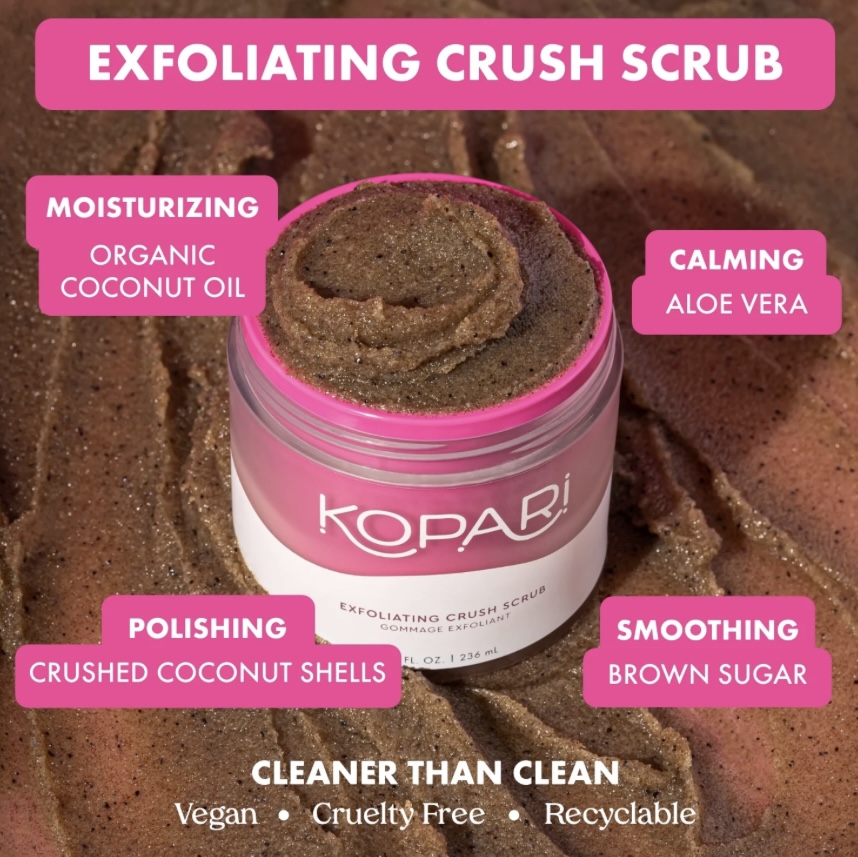 (vday kopari body scrub)