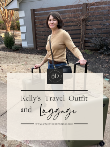 Kelly’s Travel Outfit and Luggage