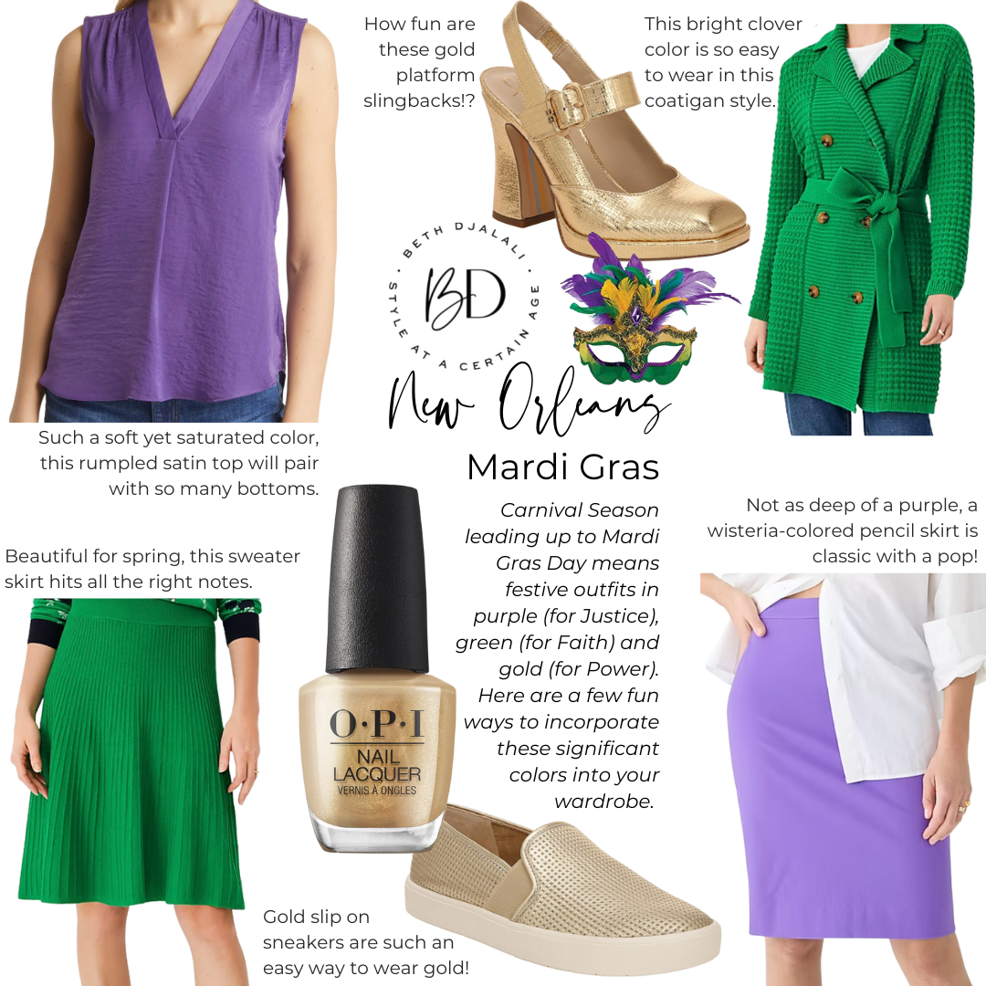 WTW New Orleans - How to Wear Mardi Gras Colors