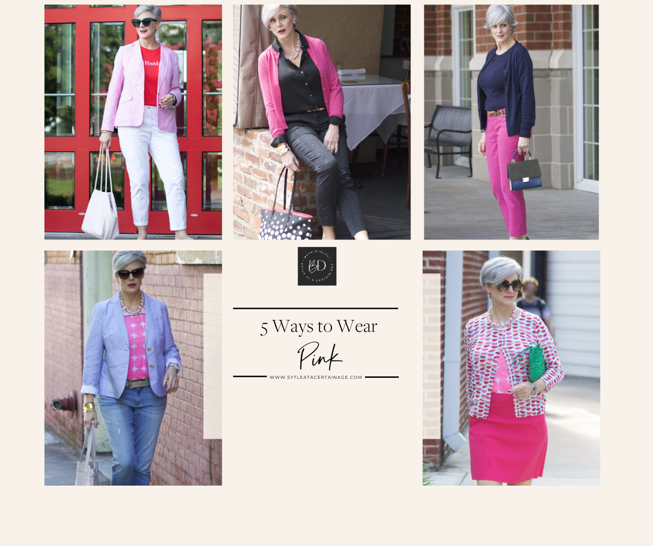 5 Ways To Wear Pink For Women Over 50