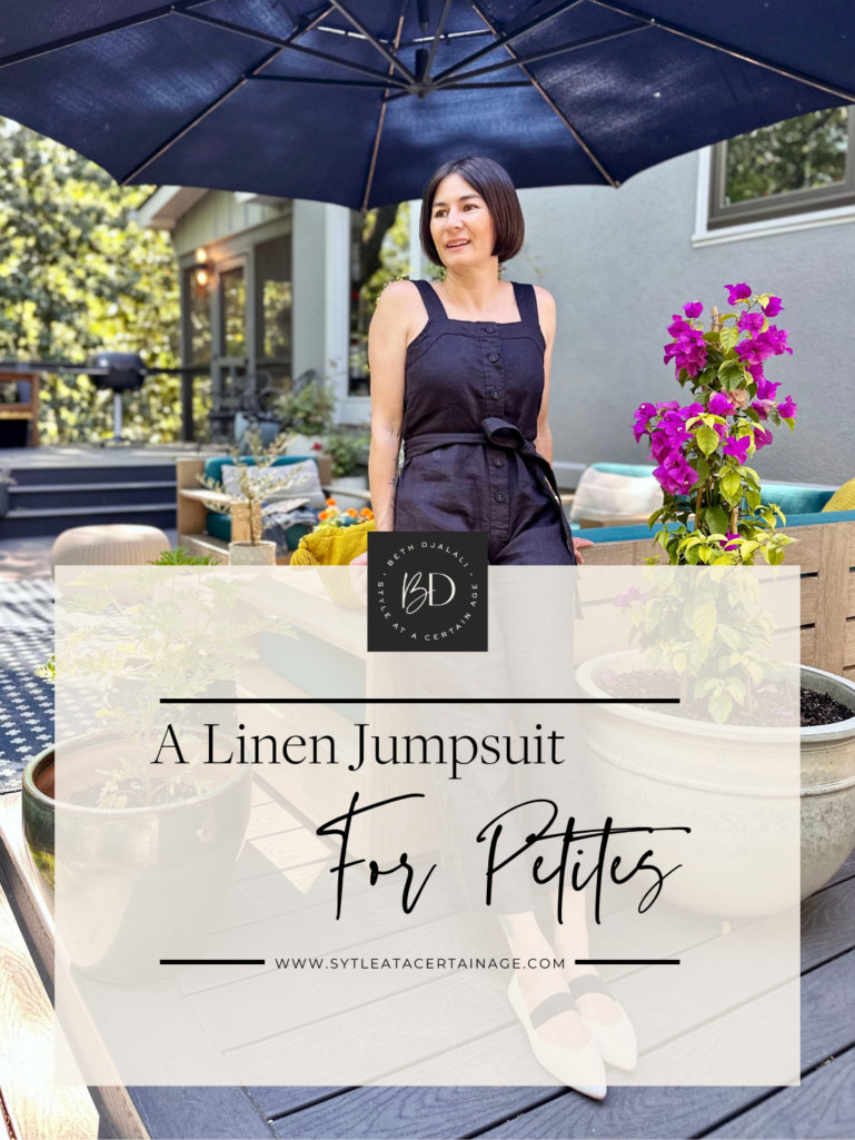 A Linen Jumpsuit for Petites