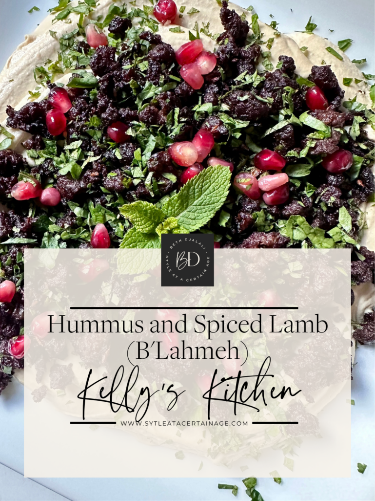 Hummus and Spiced Lamb