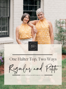 One Halter Top, Two Ways: Regular and Petite