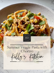 Summer Veggie Pasta with Chorizo