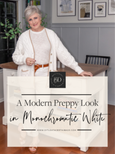 A Modern Preppy Look in Monochromatic White