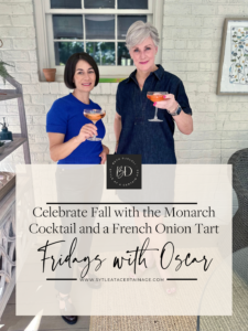 Celebrate Fall with the Monarch Cocktail and a French Onion Tart