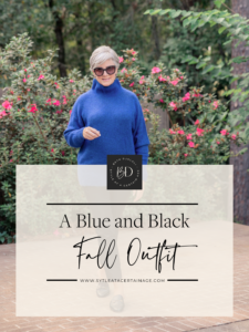 A Blue and Black Fall Outfit