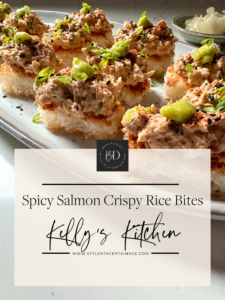 Spicy Salmon Crispy Rice Bites