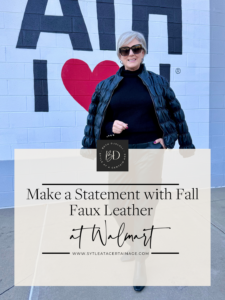 Make a Statement with Fall Faux Leather at Walmart