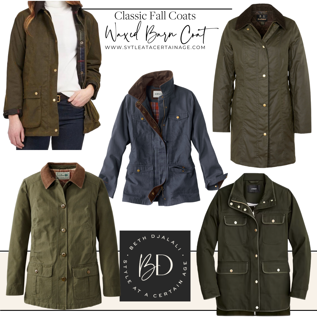 7 Classic Fall Coats Waxed Barn Coat