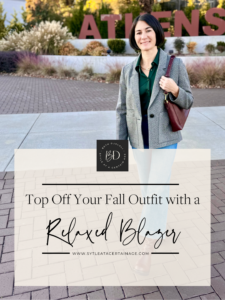 Top Off Your Fall Outfit with a Relaxed Blazer