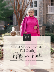 Pretty in Pink – A Bold Monochromatic Fall Outfit