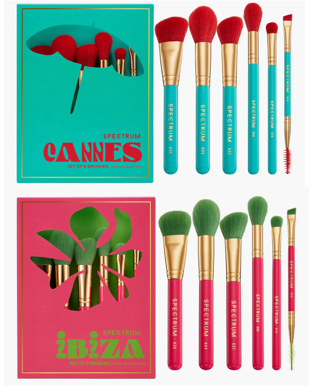 spectrum makeup brush sets