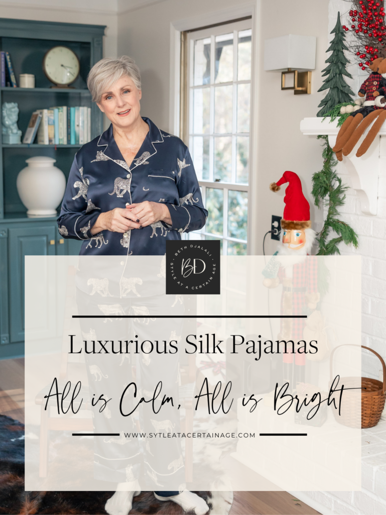 Luxurious Silk Pajamas – All is Calm, All is Bright