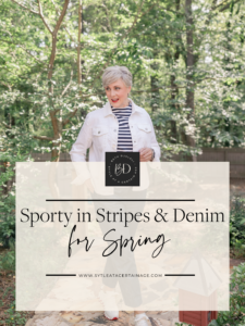 Sporty in Stripes and Denim for Spring