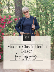 Modern Classic Denim Blazer for Spring