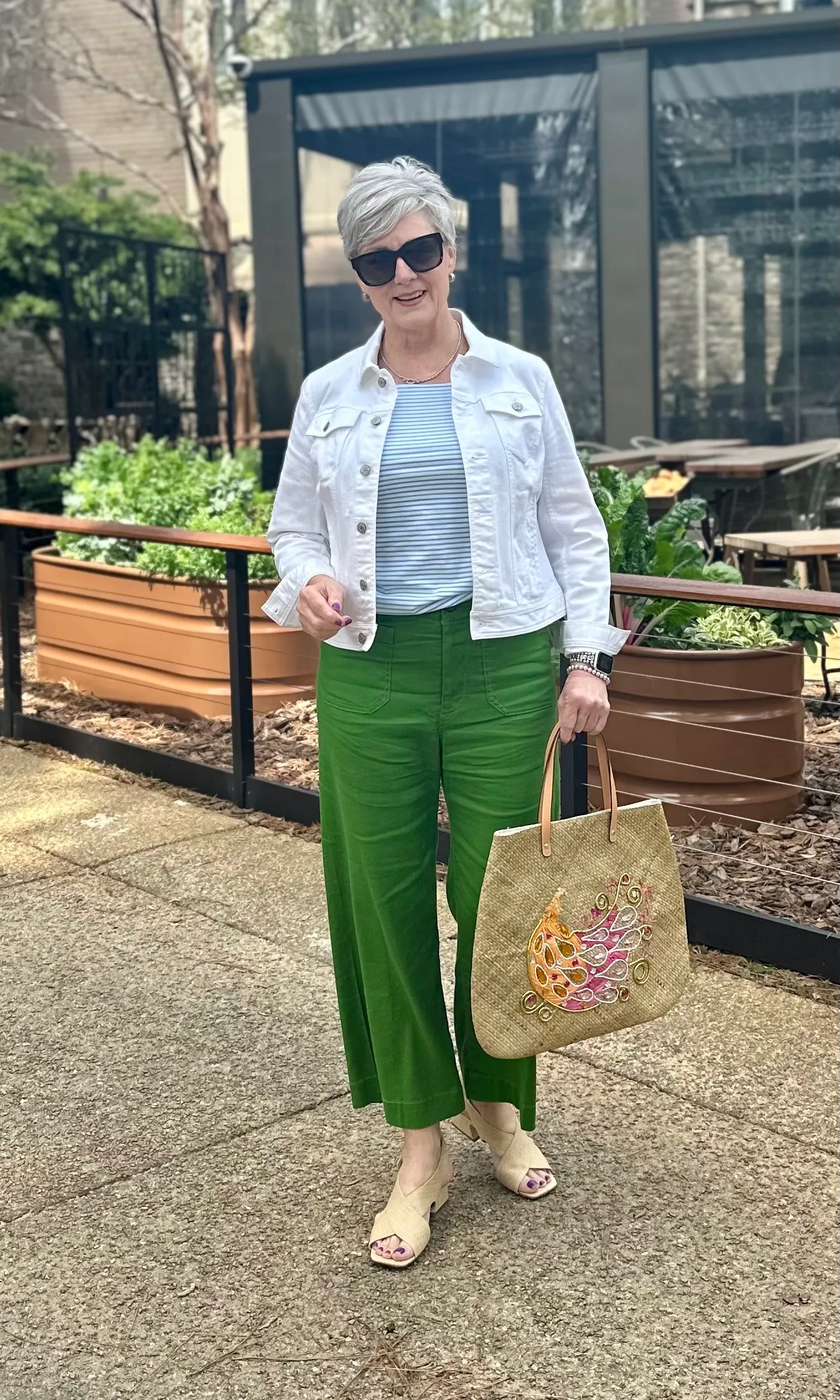 green pants outfit | April Favorites