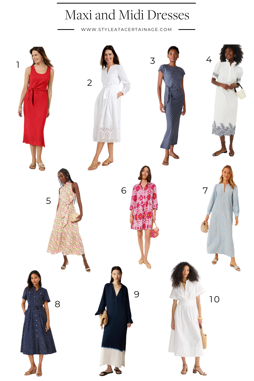 Maxi and Midi Dresses