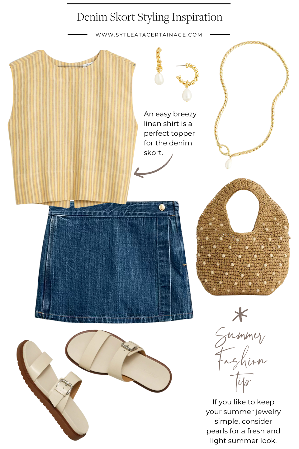 More Ways to Style the Denim Skort 2