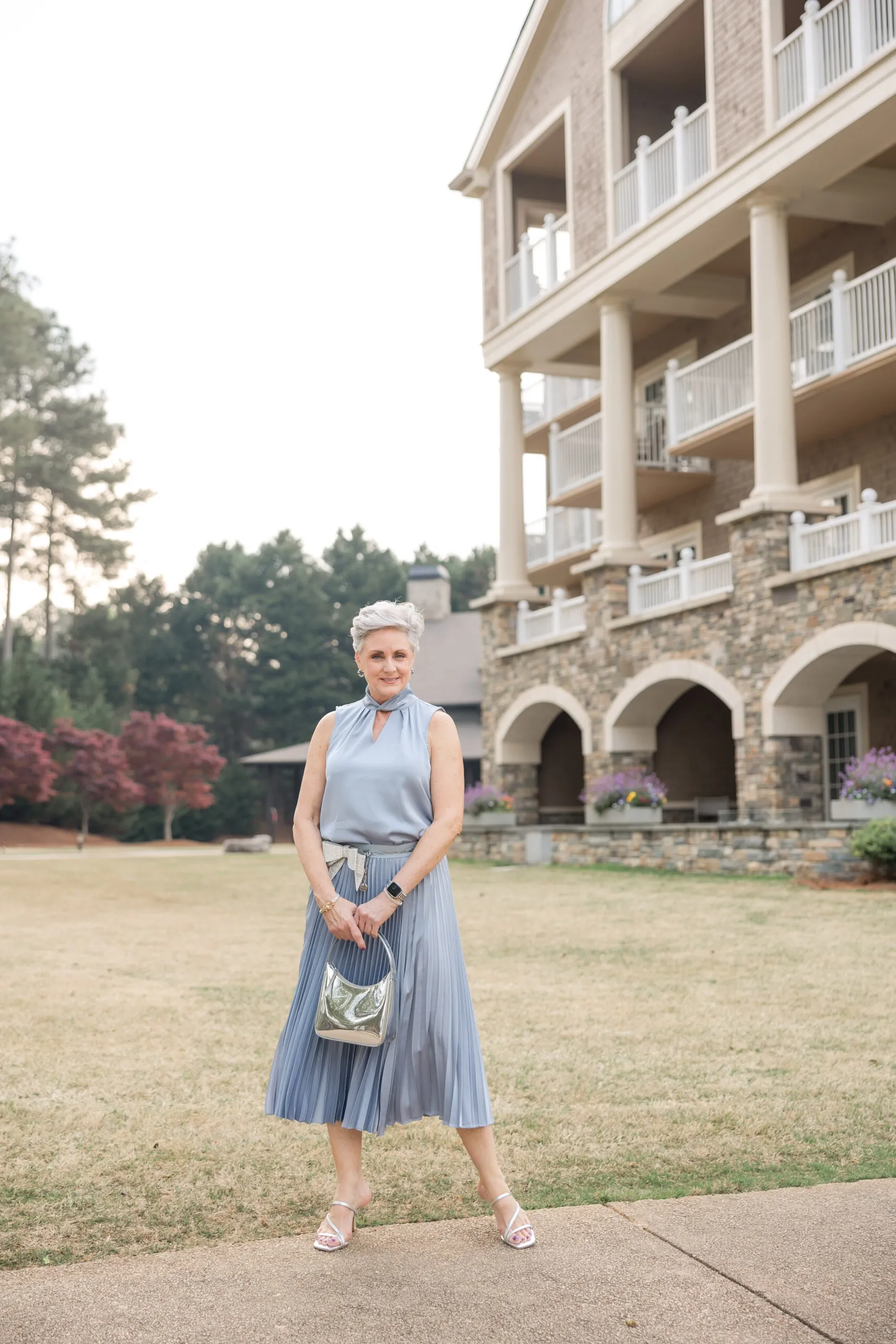 Pleated Midi Skirt outfit