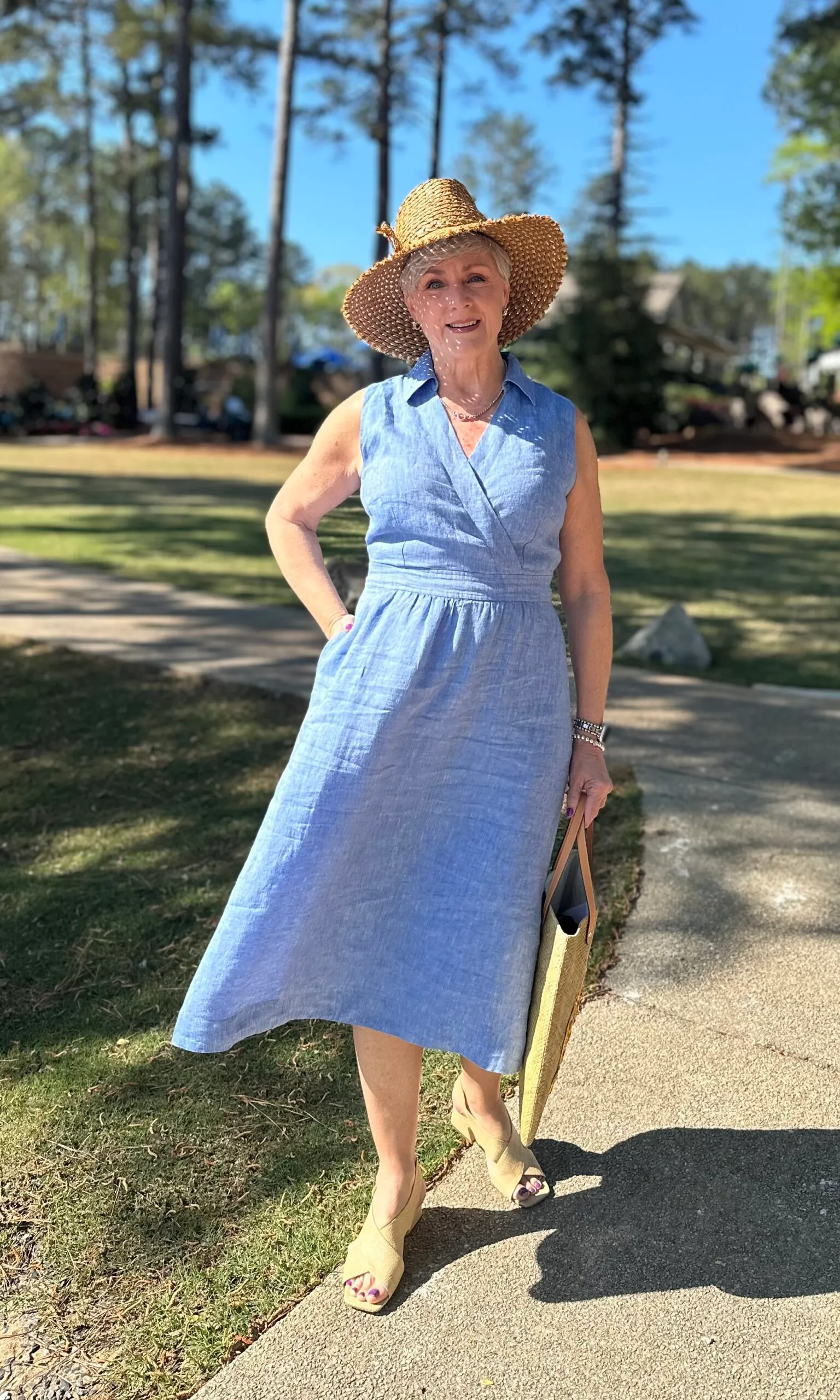 linen shirtdress