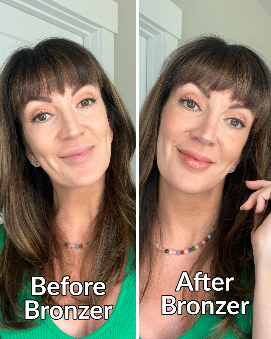 How to Use Bronzer before and after