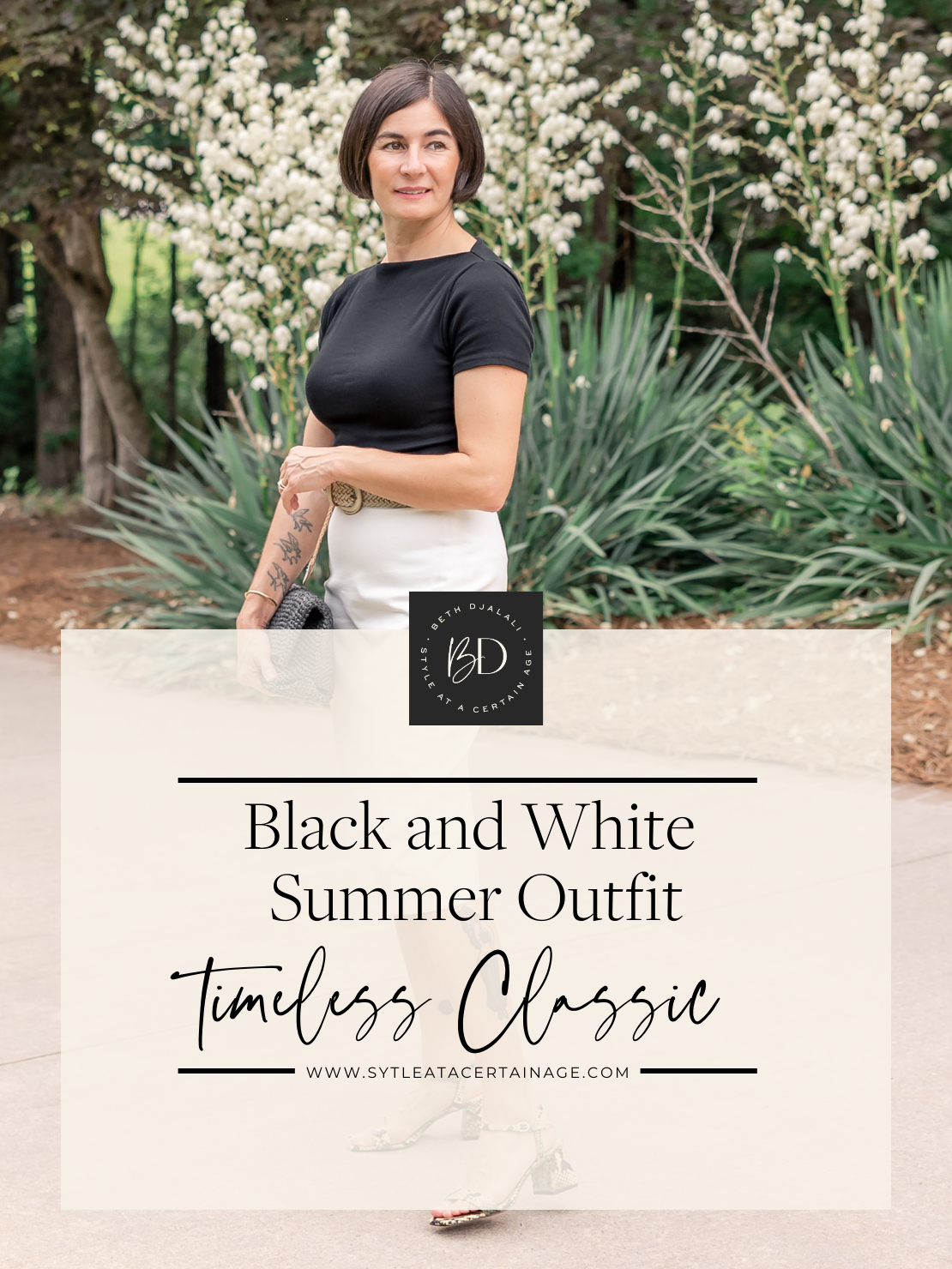 Create a Sophisticated Look with a Black and White Summer Outfit