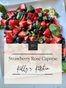 Strawberry Rosé Caprese