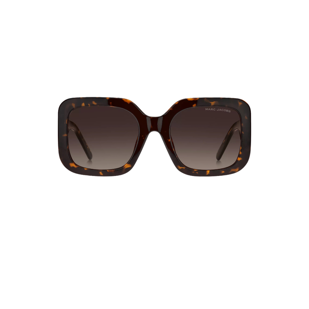 square Havana brown sunglasses