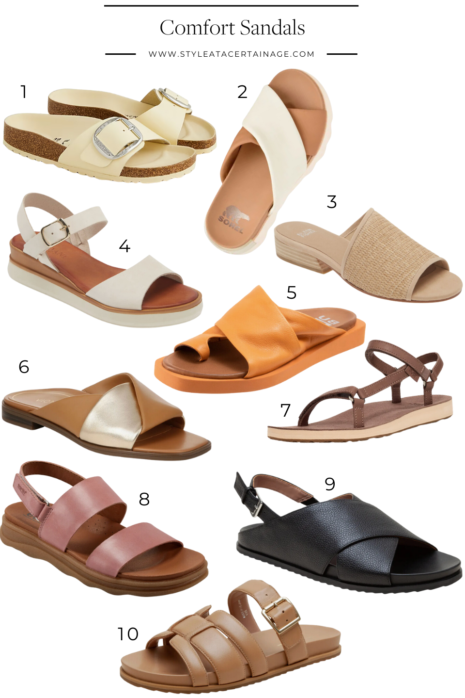 comfort sandals