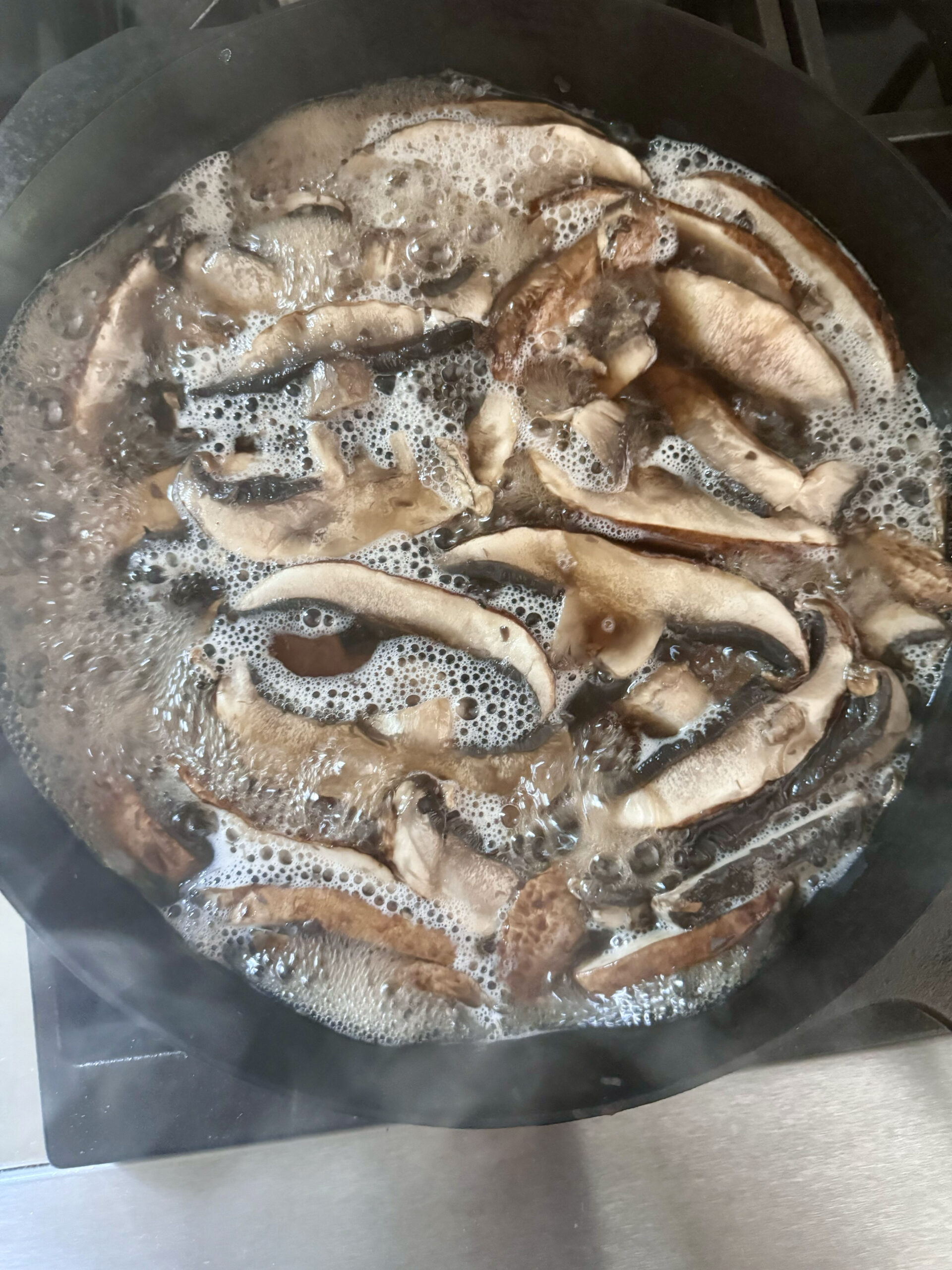 cooking mushrooms moisture