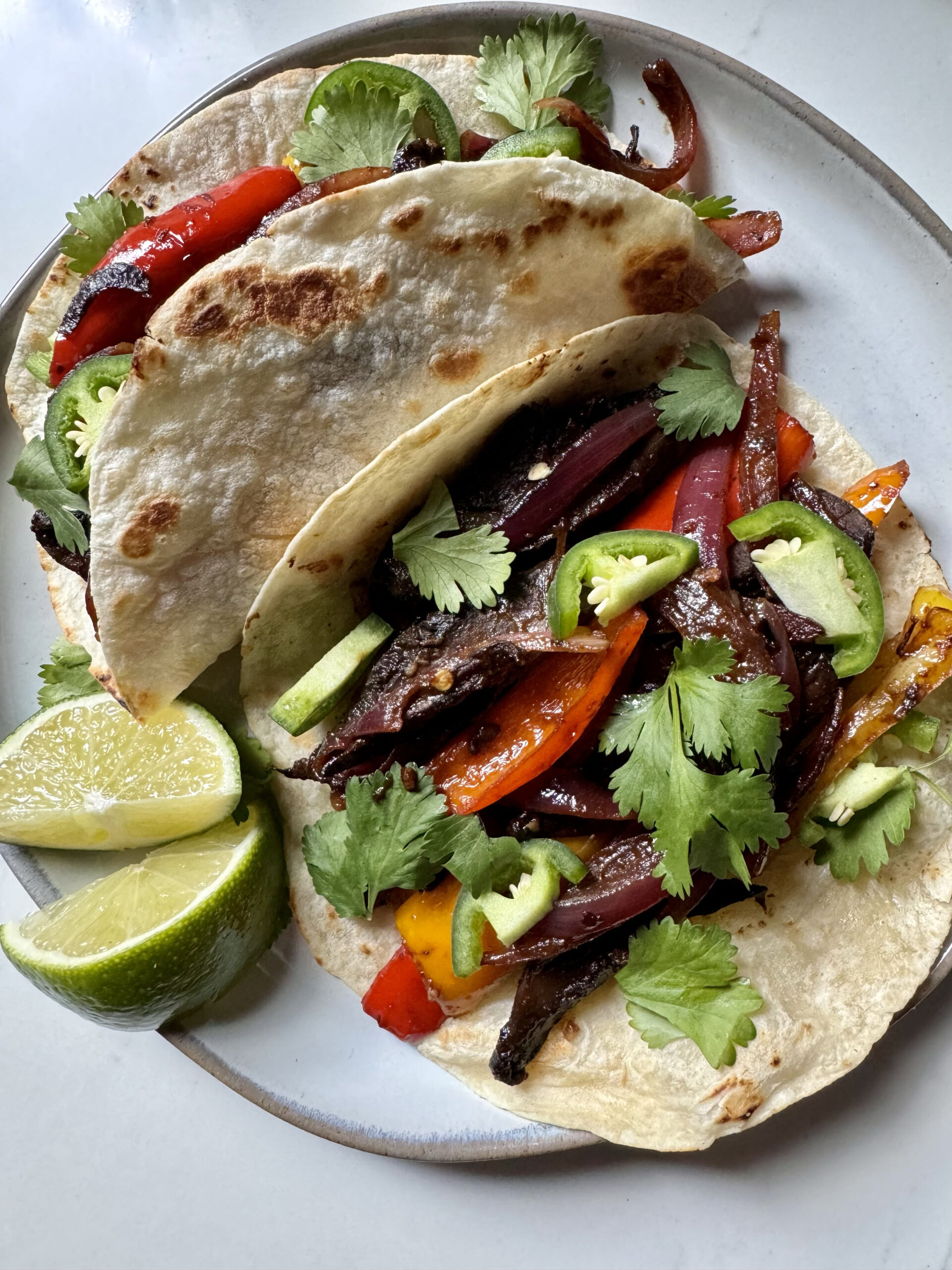 Veggie Fajitas with portobellos