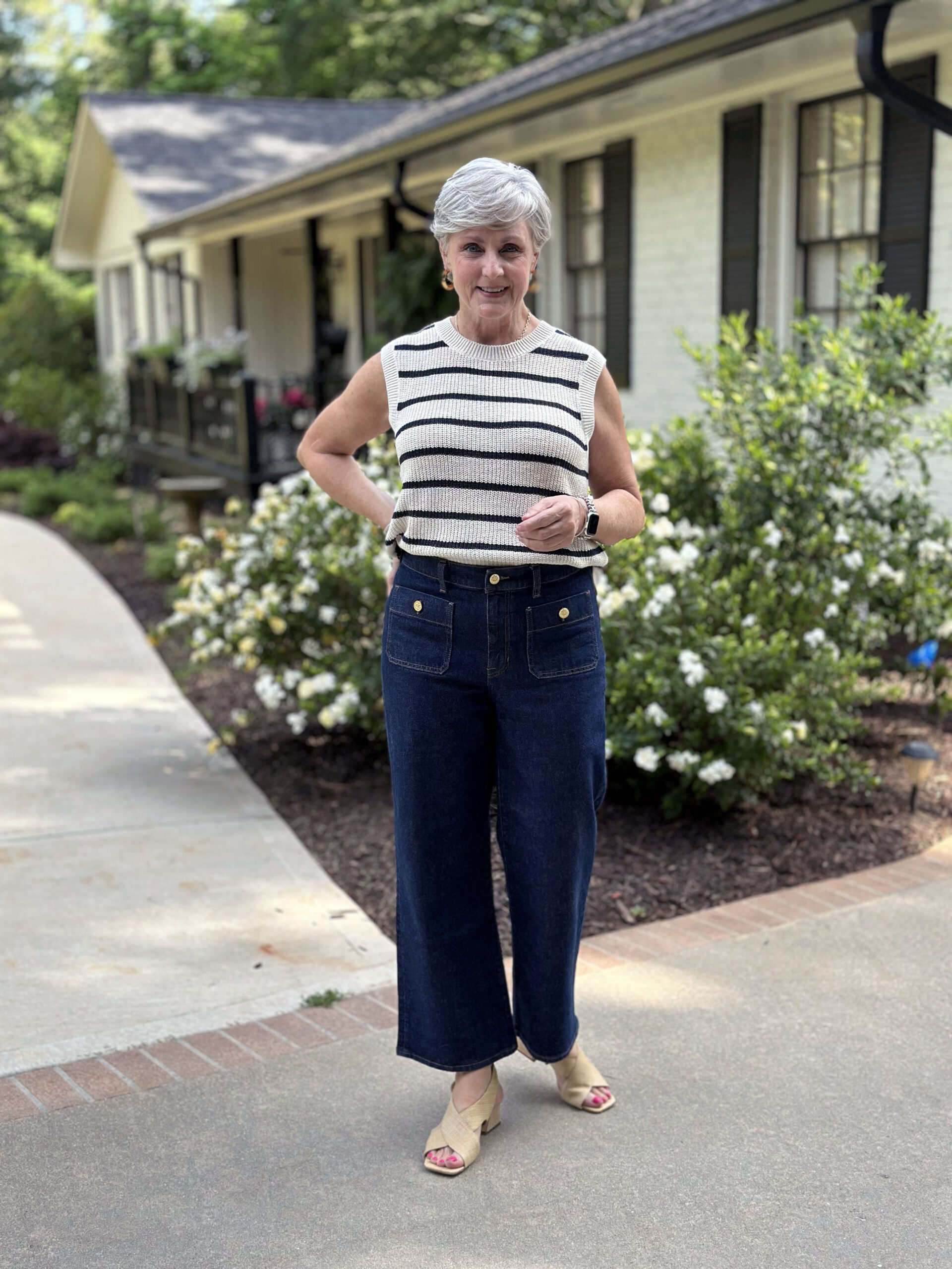 wide leg jeans outfit