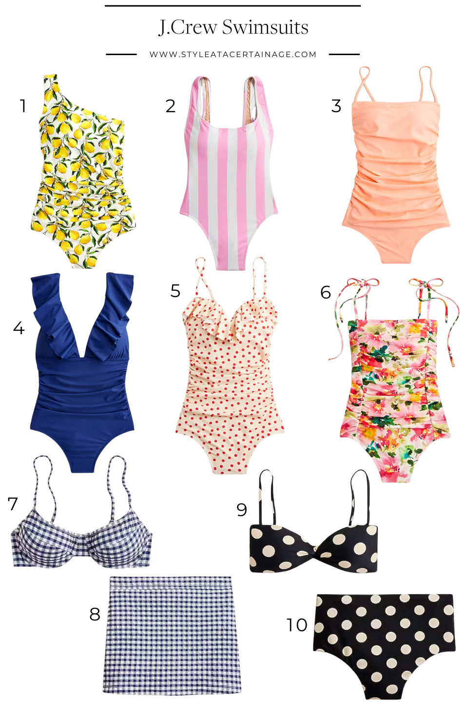 J.Crew Swimsuits | What to Wear at the Pool